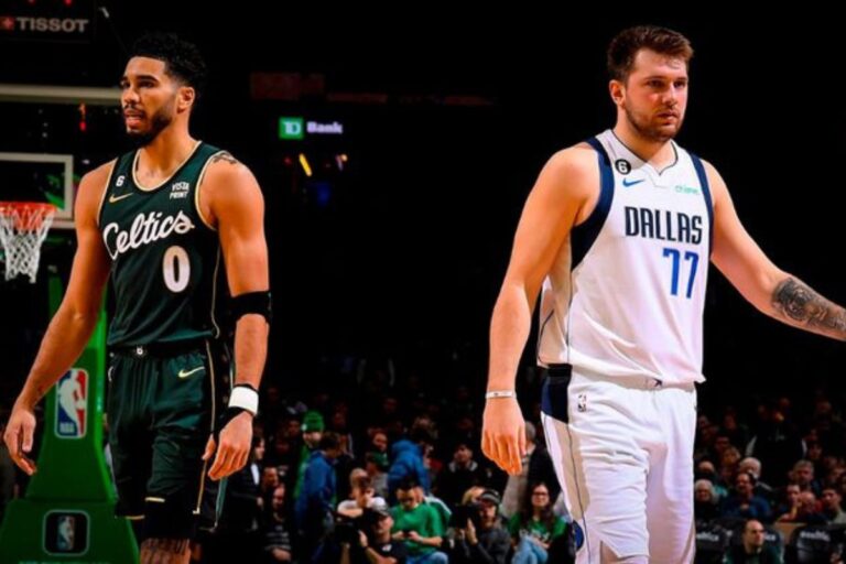 Dallas Mavericks vs Boston Celtics timeline