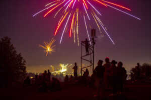 Red Ruby Hotdogs salute firework