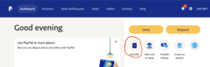 amex paypal bill pay payments ending